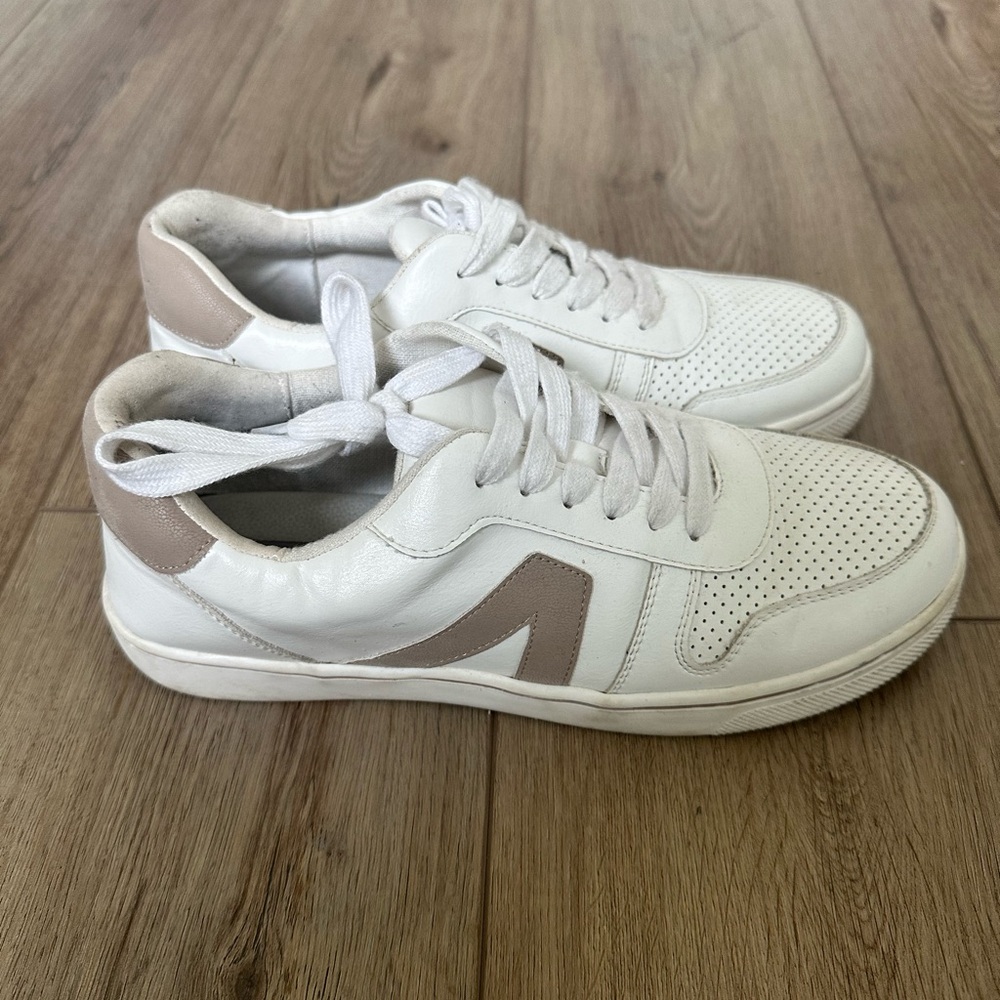 MIA White and Beige Sneakers